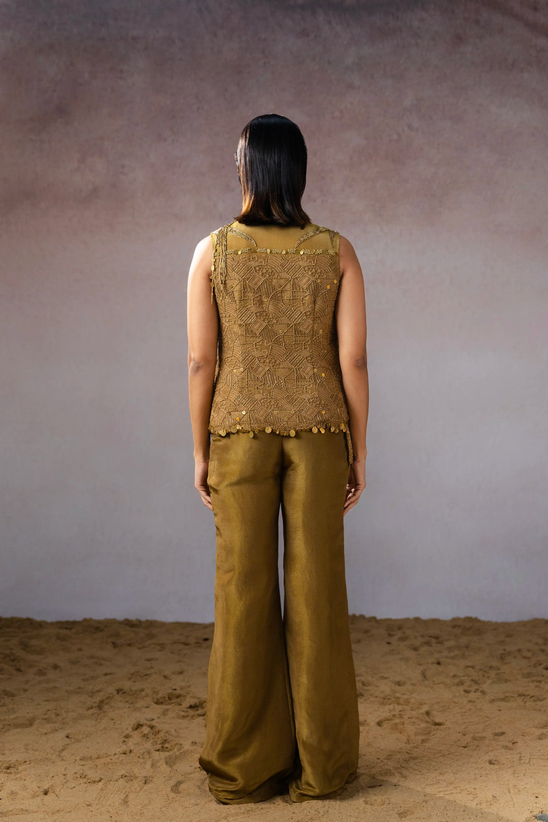 "Mireth" waistcoat with embroidered pants