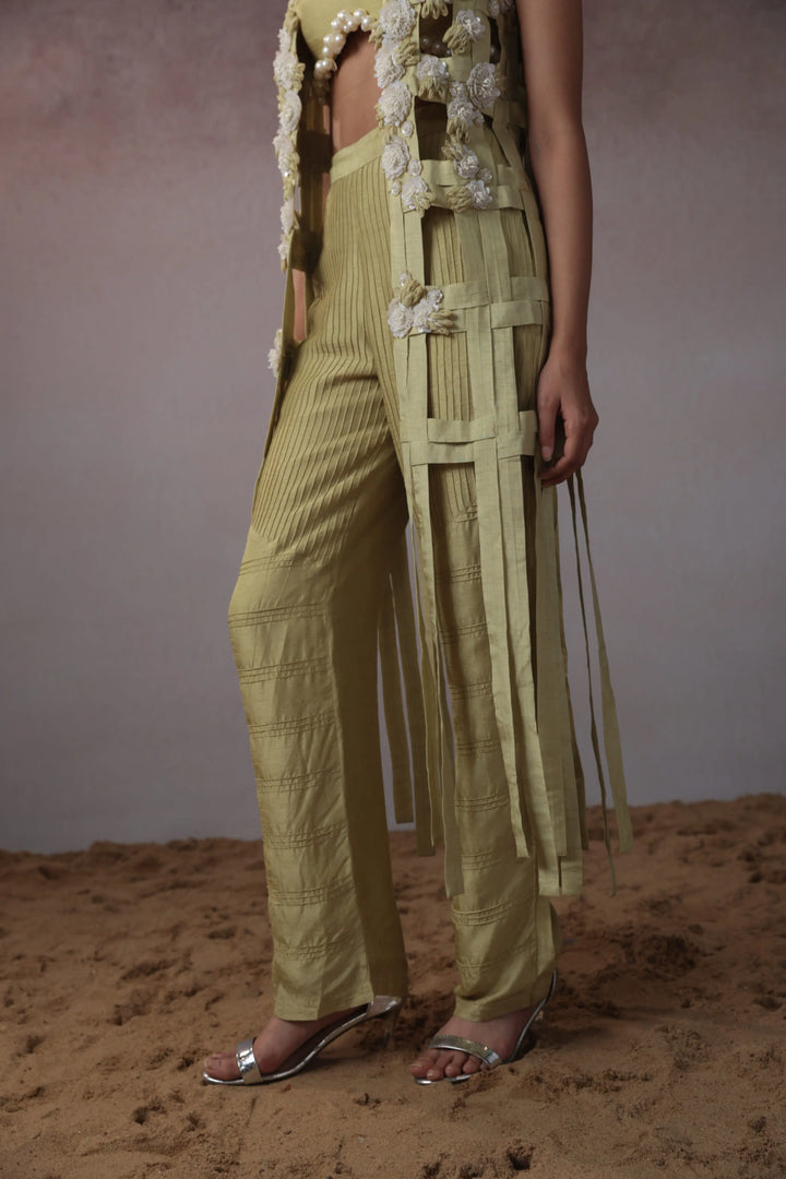 "Ashenlace" jacket with bustier & Pants