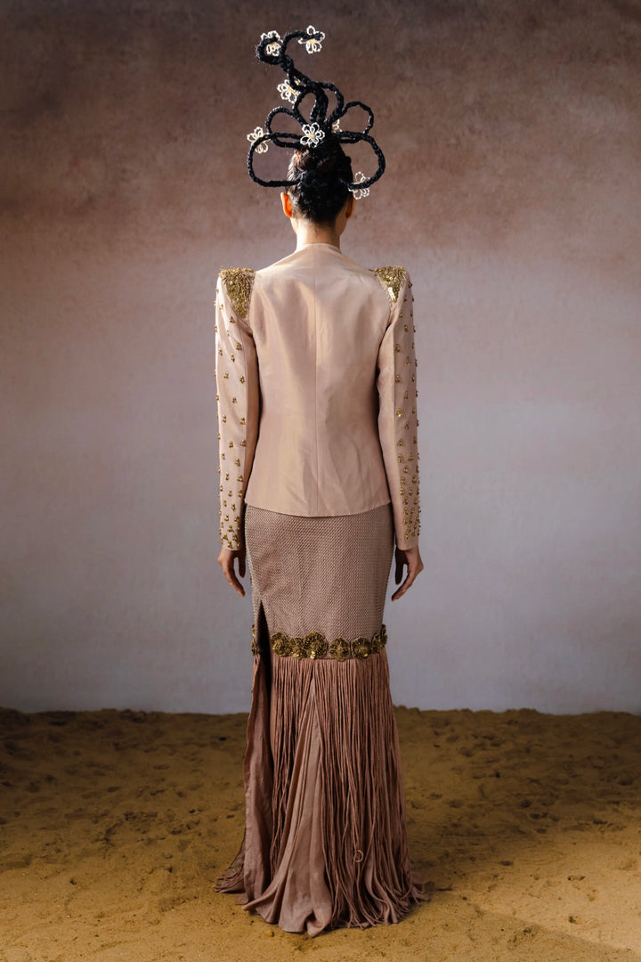 "Shroud" Jacket, bustier & "Brymere" skirt