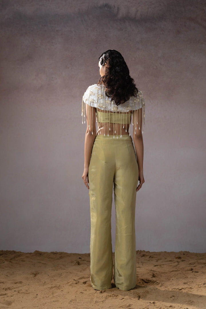 "Bracklin" Cape with Bralette & "Mossara" pants
