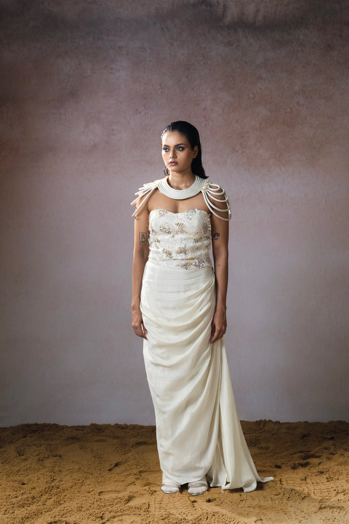 "Irith" corset with Drape skirt