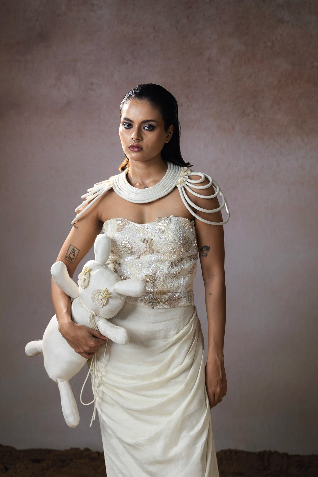 "Irith" corset with Drape skirt