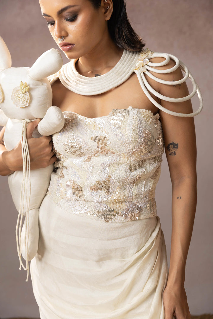 "Irith" corset with Drape skirt