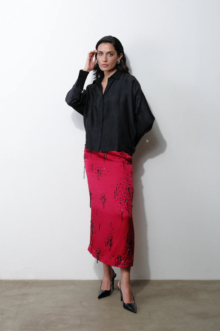 Black Silk Shirt